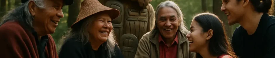 Qawalangin Repatriation ceremony setting near the coast of Unalaska