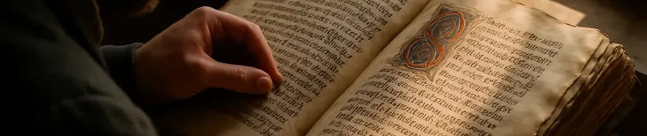 Old Norse Readability shown through an open manuscript and scholarly notes